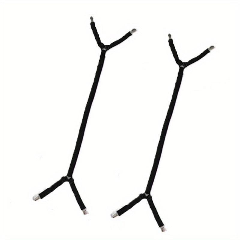 2pcs Sheet Fixer Adjustable Criss Cross Sheet Clip Elastic Sheet Strap
