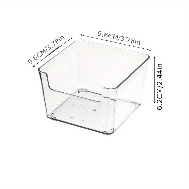 Transparent PET Desktop Storage Box for Cosmetics and Jewelry
