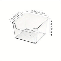 Transparent PET Desktop Storage Box for Cosmetics and Jewelry