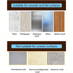 12pc Heavy Duty PVC Adhesive Nails for Wall Hooks - Waterproof and Non-Drilling