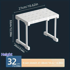 Adjustable Layered Storage Rack Space Saving Organizer Shelf