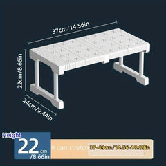 Adjustable Layered Storage Rack Space Saving Organizer Shelf