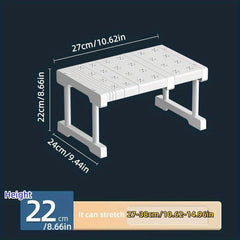 Adjustable Layered Storage Rack Space Saving Organizer Shelf