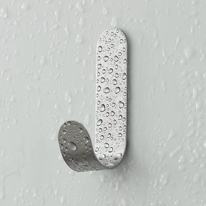 3pcs Stainless Steel Hook Wall Mounted Coat Hat Hook Self Adhesive Traceless