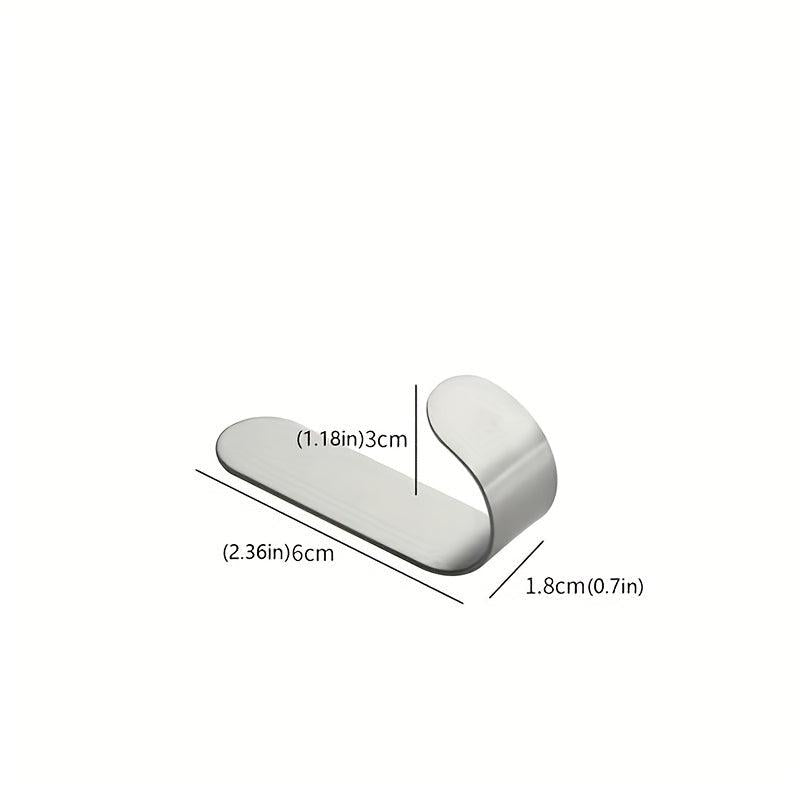 3pcs Stainless Steel Hook Wall Mounted Coat Hat Hook Self Adhesive Traceless