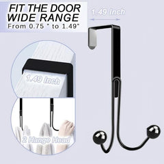1pc Iron Door Hook Nail Wardrobe Door Hook Metal Craft Coat Double headed Hook