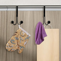 1pc Iron Door Hook Nail Wardrobe Door Hook Metal Craft Coat Double headed Hook
