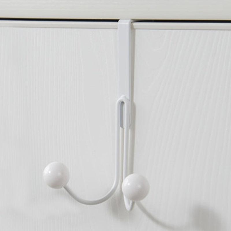 1pc Iron Door Hook Nail Wardrobe Door Hook Metal Craft Coat Double headed Hook