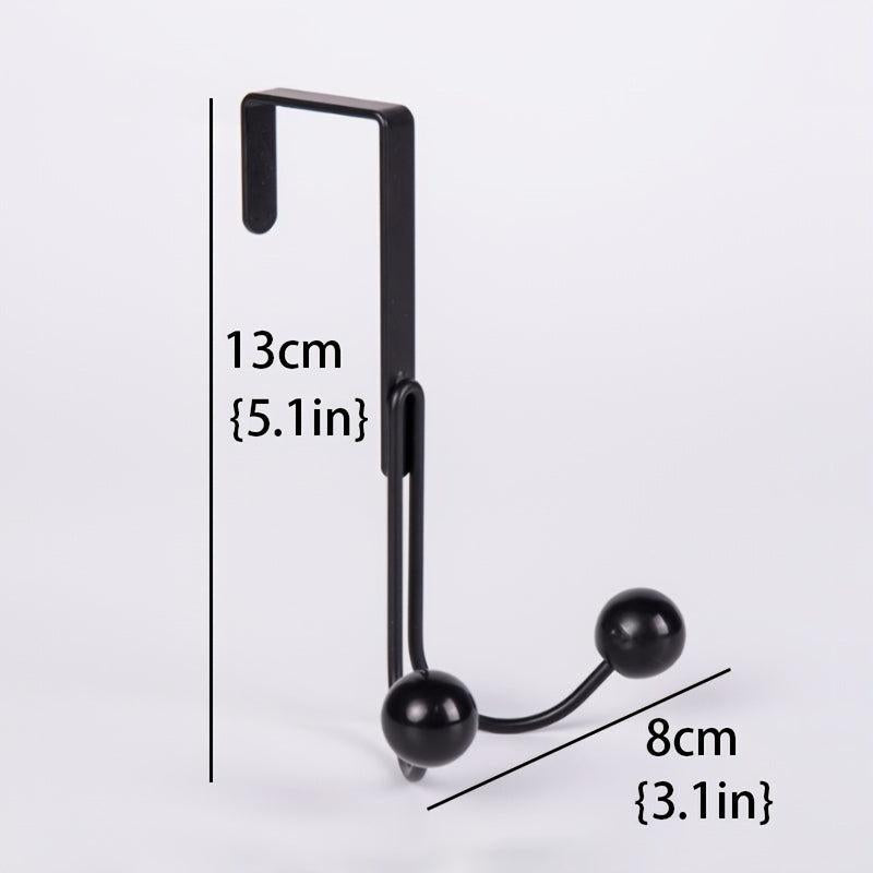 1pc Iron Door Hook Nail Wardrobe Door Hook Metal Craft Coat Double headed Hook