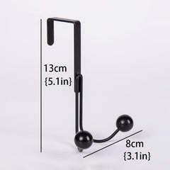 1pc Iron Door Hook Nail Wardrobe Door Hook Metal Craft Coat Double headed Hook