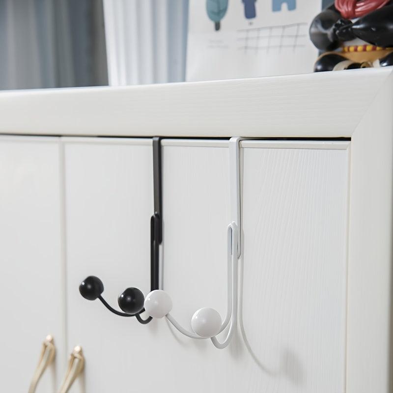 1pc Iron Door Hook Nail Wardrobe Door Hook Metal Craft Coat Double headed Hook