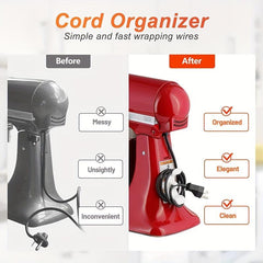2pcs Kitchen Appliance Cord Wrapper Self Adhesive Holder Clip