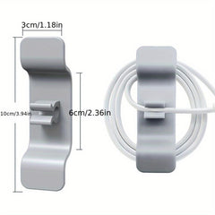 2pcs Kitchen Appliance Cord Wrapper Self Adhesive Holder Clip