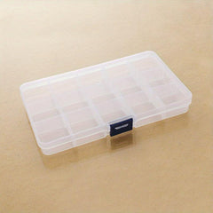 Adjustable Plastic Storage Box for Jewelry and Accessories 15 Grids