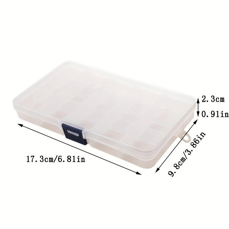 Adjustable Plastic Storage Box for Jewelry and Accessories 15 Grids