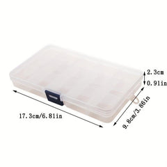 Adjustable Plastic Storage Box for Jewelry and Accessories 15 Grids