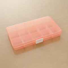 Adjustable Plastic Storage Box for Jewelry and Accessories 15 Grids