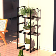 Foldable Flower Stand Indoor Outdoor Succulent Display Tall Plant Stand