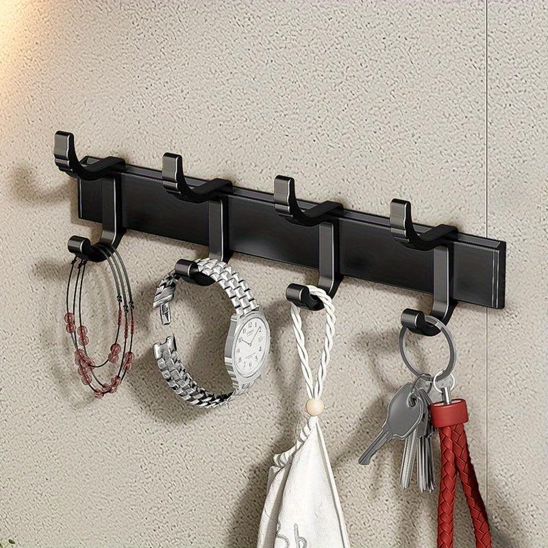 Adjustable Space Aluminum Hook for Bathroom Kitchen Clothes Towel