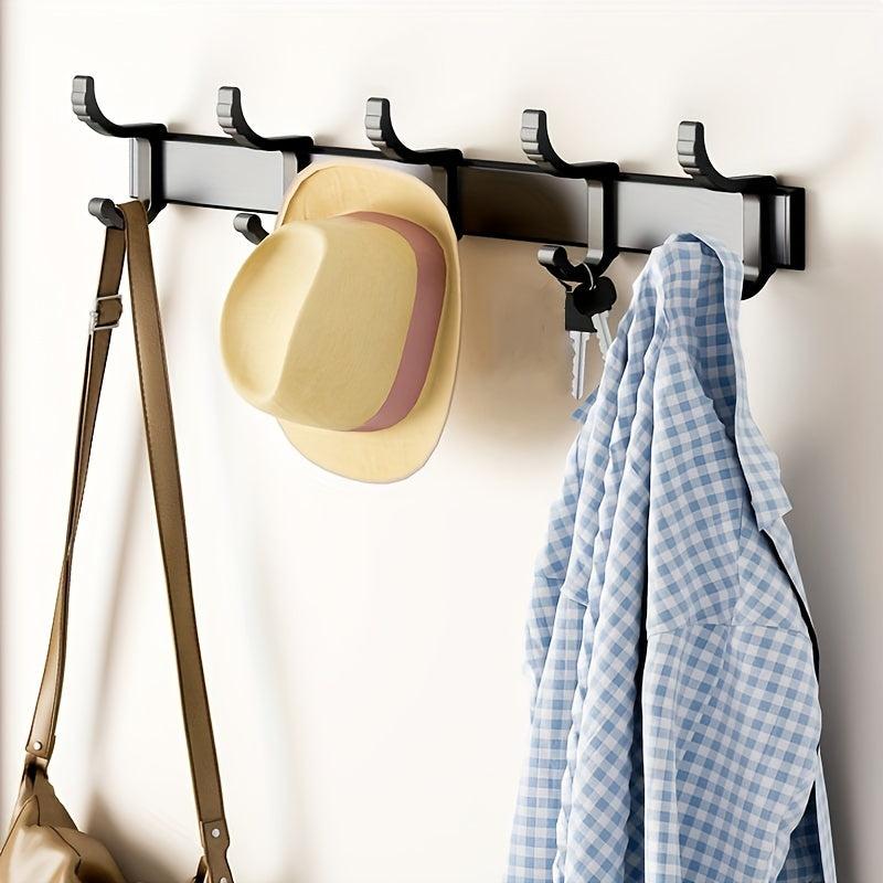Adjustable Space Aluminum Hook for Bathroom Kitchen Clothes Towel