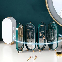 Foldable Jewelry Storage Box for Earrings and Necklaces