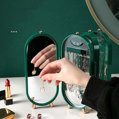 Foldable Jewelry Storage Box for Earrings and Necklaces