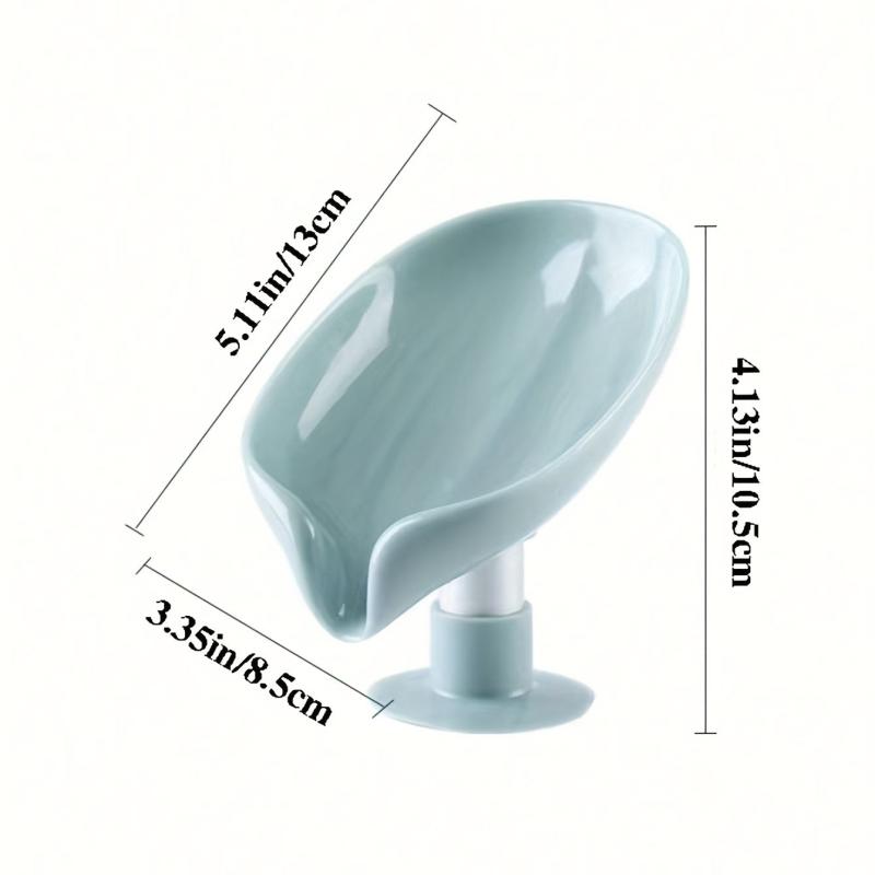 Sink Soap Drain Box Holder Suction Cup Drain Soap Rack Kitchen Bathroom Storage