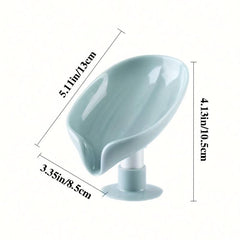 Sink Soap Drain Box Holder Suction Cup Drain Soap Rack Kitchen Bathroom Storage