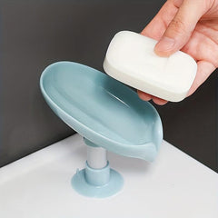 Sink Soap Drain Box Holder Suction Cup Drain Soap Rack Kitchen Bathroom Storage
