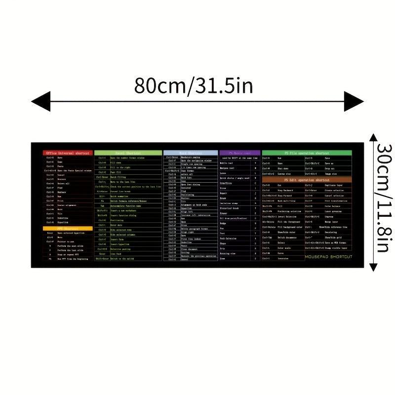 Computer Function Shortcut Key Mouse Pad Large Thickened Keyboard Table Mat