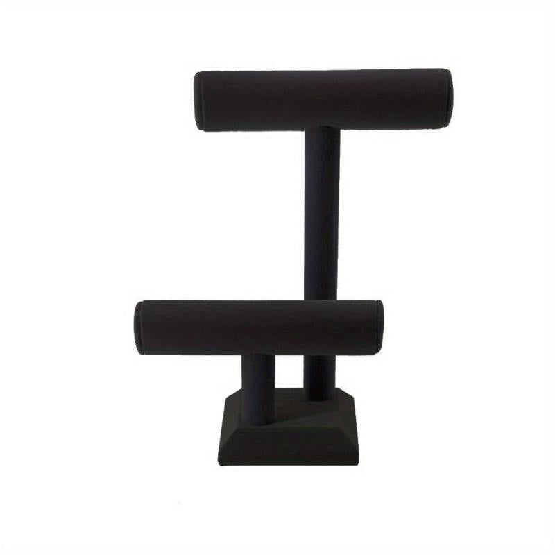 2 layer Velvet Jewelry Display Stand