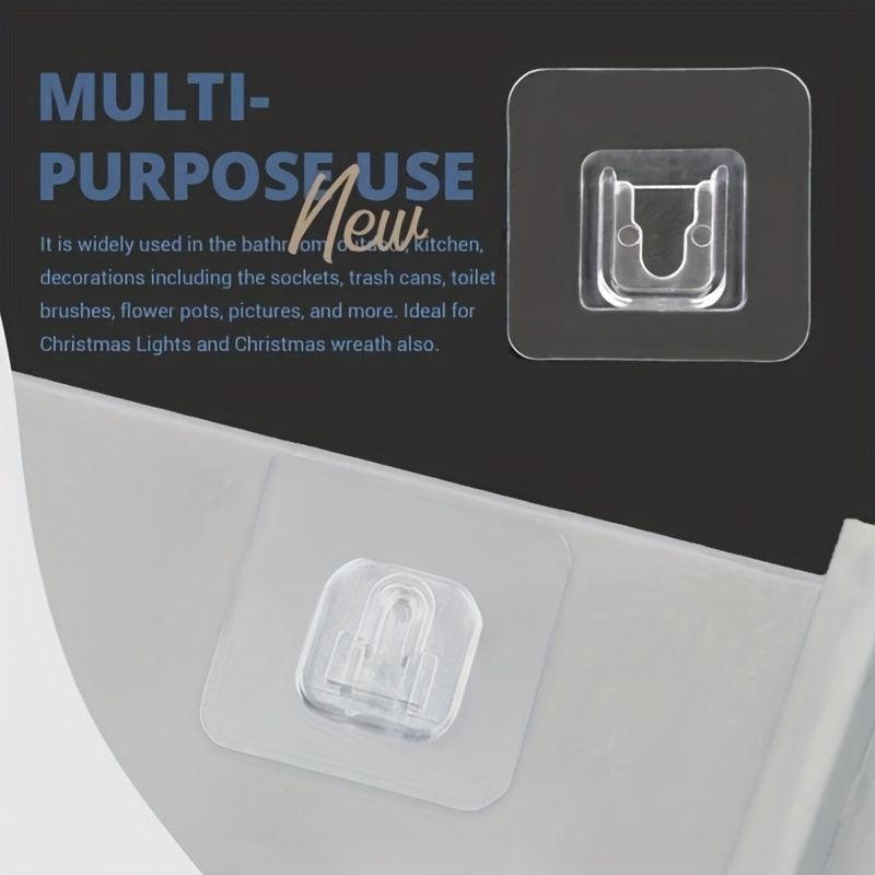 3 Pairs Transparent Double Sided Hooks