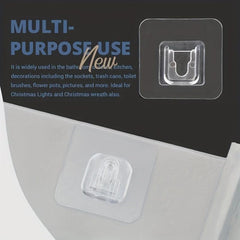 3 Pairs Transparent Double Sided Hooks