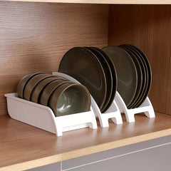 Efficient Dish Storage Rack Drain and Dry Plates Perfect for Organizing Dishes