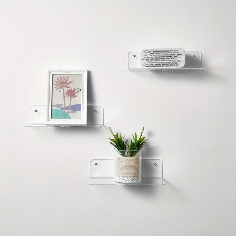 Acrylic Floating Shelves for Smart Speakers and Action Figures