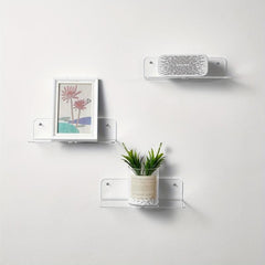 Acrylic Floating Shelves for Smart Speakers and Action Figures