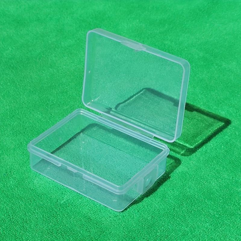 Small Transparent Plastic Storage Box with Rectangular Cover