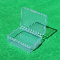 Small Transparent Plastic Storage Box with Rectangular Cover