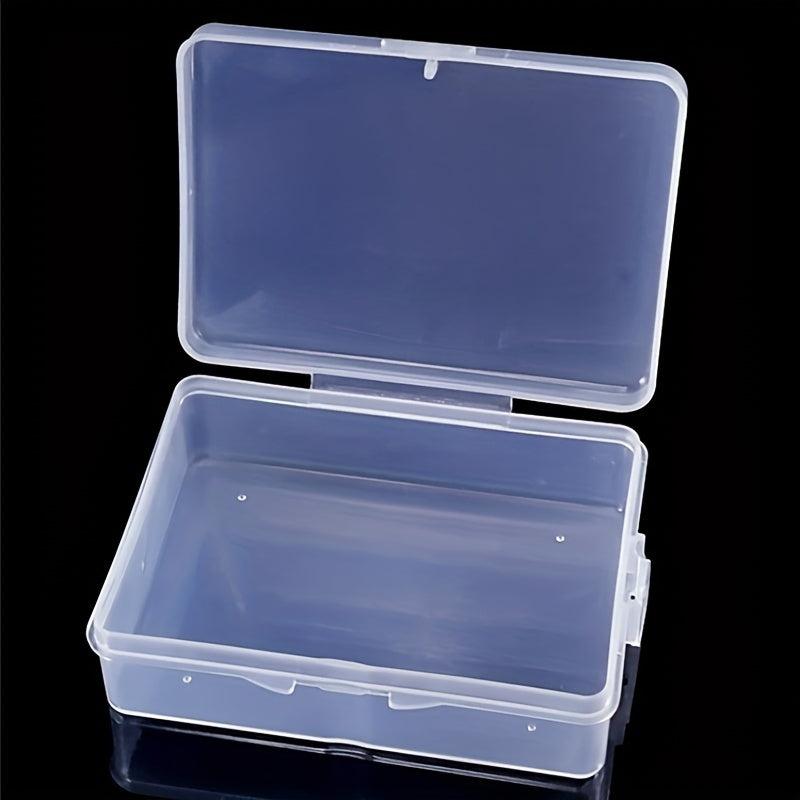 Small Transparent Plastic Storage Box with Rectangular Cover
