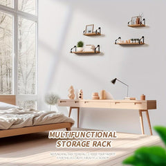 Rustic Wall Mounted Storage Shelf for Bedroom Living Room Bathroom Office