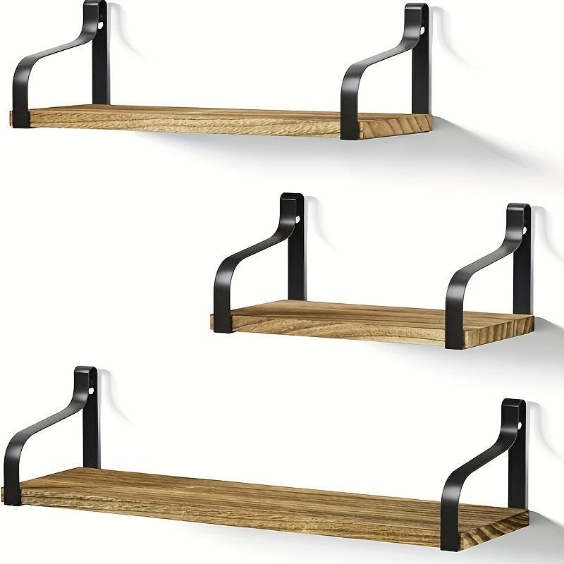 Rustic Wall Mounted Storage Shelf for Bedroom Living Room Bathroom Office