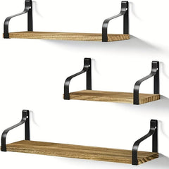 Rustic Wall Mounted Storage Shelf for Bedroom Living Room Bathroom Office