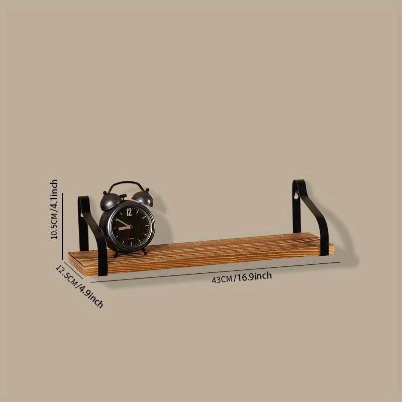 Rustic Wall Mounted Storage Shelf for Bedroom Living Room Bathroom Office