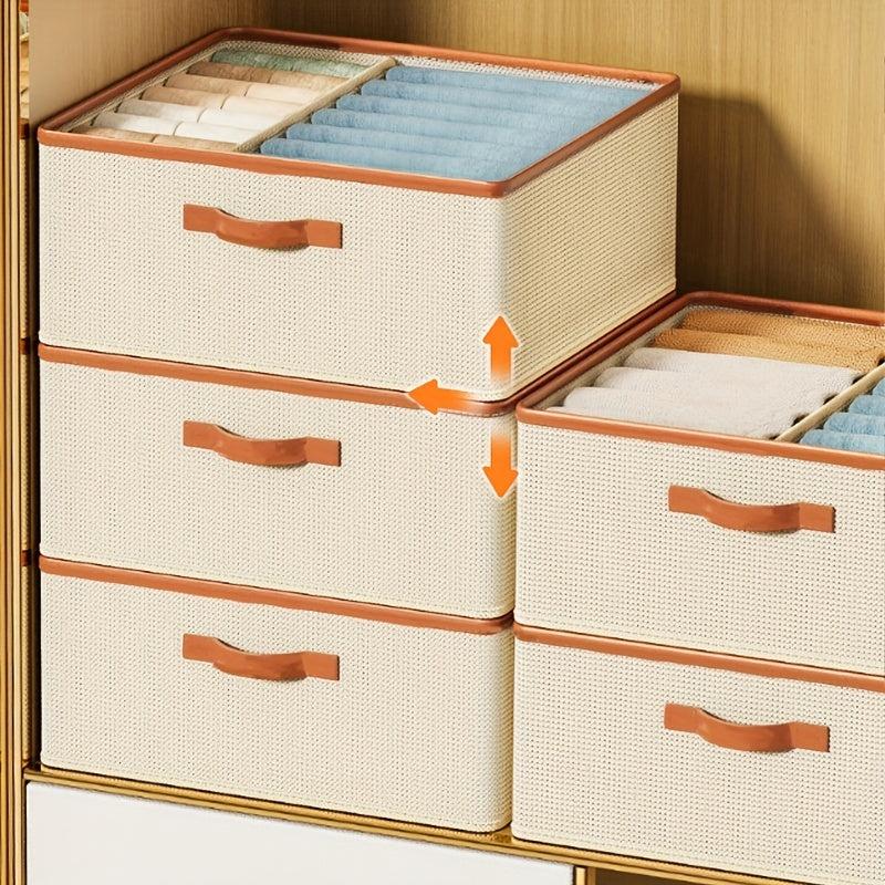 Foldable Clothes Storage Box for Wardrobe Organizer