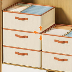 Foldable Clothes Storage Box for Wardrobe Organizer
