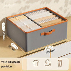 Foldable Clothes Storage Box for Wardrobe Organizer