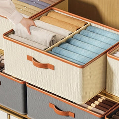 Foldable Clothes Storage Box for Wardrobe Organizer