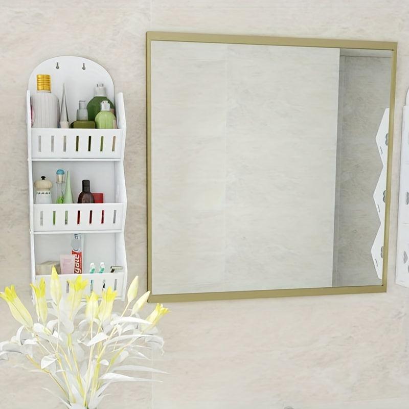 Perforated Wall Mounted Storage Shelves Bathroom Organizer