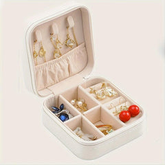 Travel Jewelry Organizer Box Keep Necklaces Earrings Tangle-Free