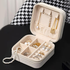 Travel Jewelry Organizer Box Keep Necklaces Earrings Tangle-Free